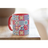 Two-tone four-colour mug