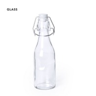 Mini botella de vidrio con tapa 260 ml