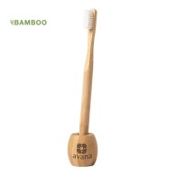 Brosse à dents bambou avec support
