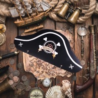 Chapeau de pirate personnalisable en carton