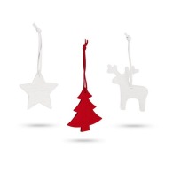 Set de 3 décorations de Noël 3 modèles différents