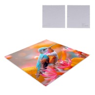 Chiffon de nettoyage personnalisable en microfibre rPET 15x15cm sublimation
