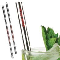 Paille publicitaire en acier inoxydable