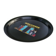 Plateau rond en couleur 42cm