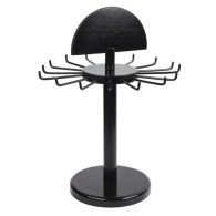 Présentoir rotatif porte-clés - bois noir