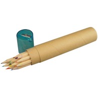 12 crayons de couleurs avec taille-crayon