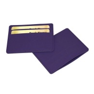 Slim Anti-RFiD Kartenhalter aus farbigem Kunstleder