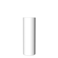 Verre tube Long Lime blanc opaque