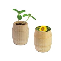 Mini wooden barrel - Tournesol