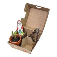 Coffret cadeau de Noël - Pots en argile, moules à pâtisserie en chocolat Père Noël et sapin de Noël personnalisable