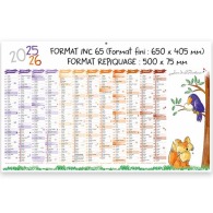 Calendrier promotionnel bancaire effaçable 2026 | Jean de la Fontaine