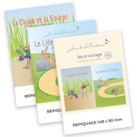 Cahier personnalisable de jeux - 6-8 ans | Jean de la Fontaine