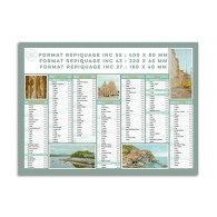 Calendrier bancaire thématique voyage en Europe