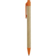 Stylo à bille en plastique biodégradable et carton recyclé