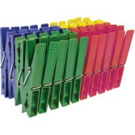 pince à linge 40 couleur assorti Carte 7x1c
