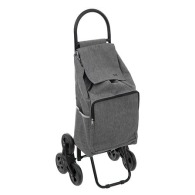 chariot 6roues metal gris nomade, gris