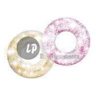 bouée gonflable translucide avec paillettes MIX 11