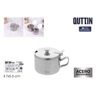 Sucrier en acier Quttin 7x5,5cm