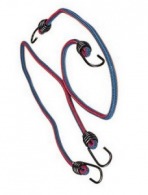 2 Straight bungee cords 80 cm polypropylene braid at rest, extensible to 150 cm ø 9 mm