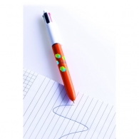 Bolígrafo bicolor de 4 colores con plomo fino