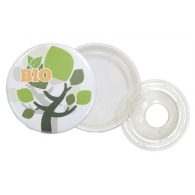 Badge personnalisable bouton biodégradable