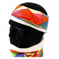 Four-colour fleece headband