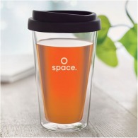 Verre 35cl double paroi avec couvercle