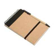Recycled spiral notepad with pen