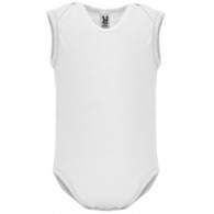 Body bébé sans manches en maille single jersey  SWEET (Blanc)