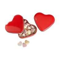 Corazón con caja de caramelos