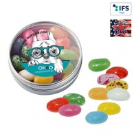 Boîte transparente avec American Jelly Beans