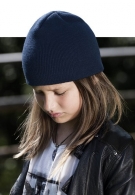 Bonnet enfant avec logo tricoté