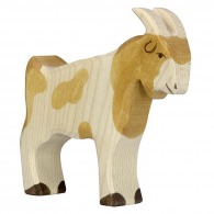 Wooden goat 9cm