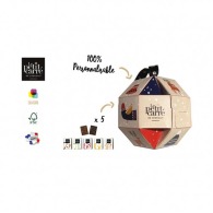Christmas bauble 8 cm with logo