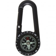 Plastic compass with carabiner