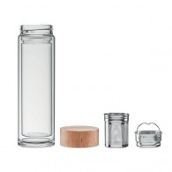 Photo de Gourde double paroi verre 400ml