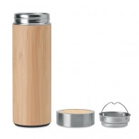 Photo de Bouteille double paroi bambou