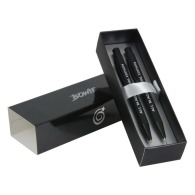 Bowie ballpoint pen & mechanical pencil matte black set