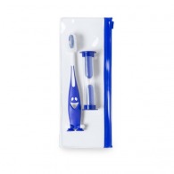 Toothbrush with hourglass
