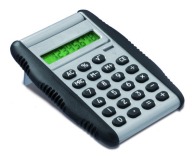 Press-up calculator with eraser tip