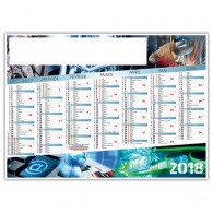 Calendario ilustrado flexible - Industria