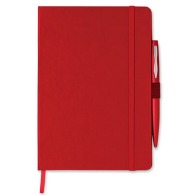 a5 hard cover notebook with pen