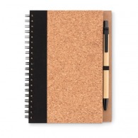 Recycled A5 notebook with cork finish