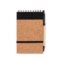 Recycled A6 notebook with cork finish