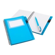 Cuaderno de espiral con bolígrafo