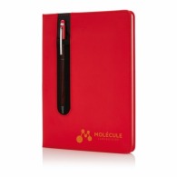 Photo de Carnet de notes a5 avec stylo tactile à couverture rigide