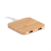 5W wireless bamboo charger