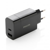 Cargador de pared Philips, USB 30 W ultrarrápido