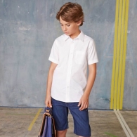 Short Sleeve Poplin Shirt Kariban Child