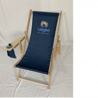 Comfortable chair with armrests drink